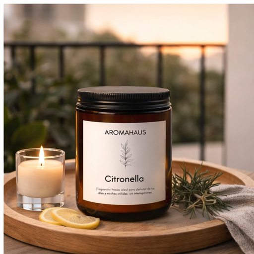 Vela Ámbar - Citronella 200g